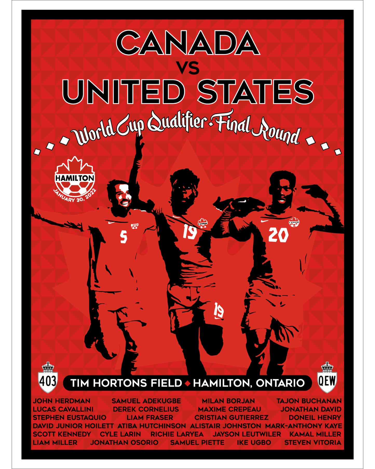 Canada vs. USA Poster
